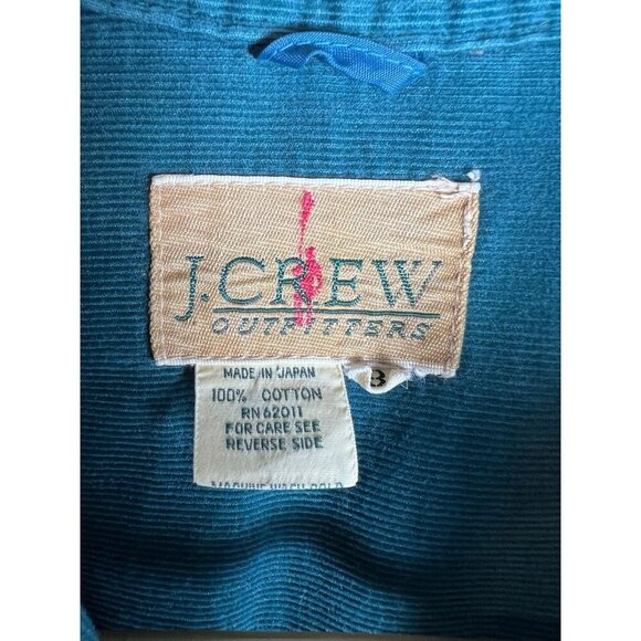 J.CREW OUTFITTERS Oarsman Dress Women Green Corduroy Maxi Vintage 8 - Picture 2 of 10